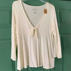 American eagle soft and sexy front tie shirt